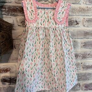 Floral Pink Kids Dress